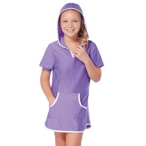 Free Country Youth Girl's Swim Sun Mesh Hooded